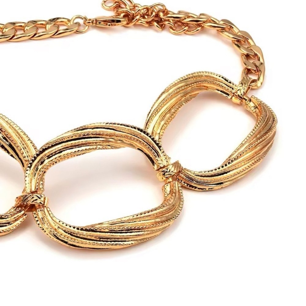 NWT Zara Elegant Gold Chain Choker Necklace - Picture 3 of 7